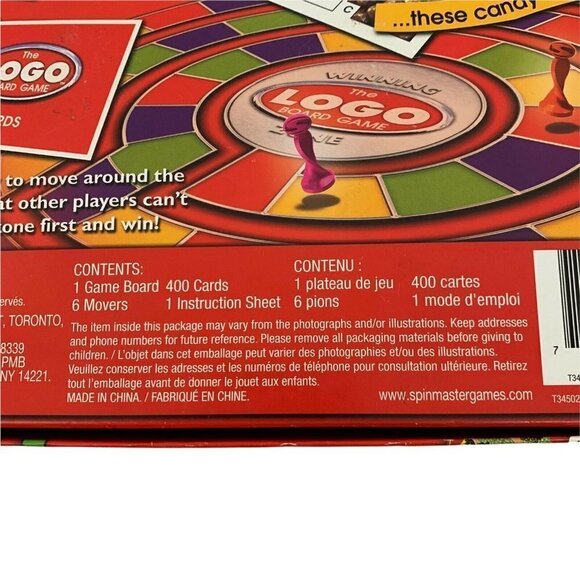 Spin Master "The Logo Board Game" 1st Edition Brand Knowledge 12 years and up - Picture 5 of 5